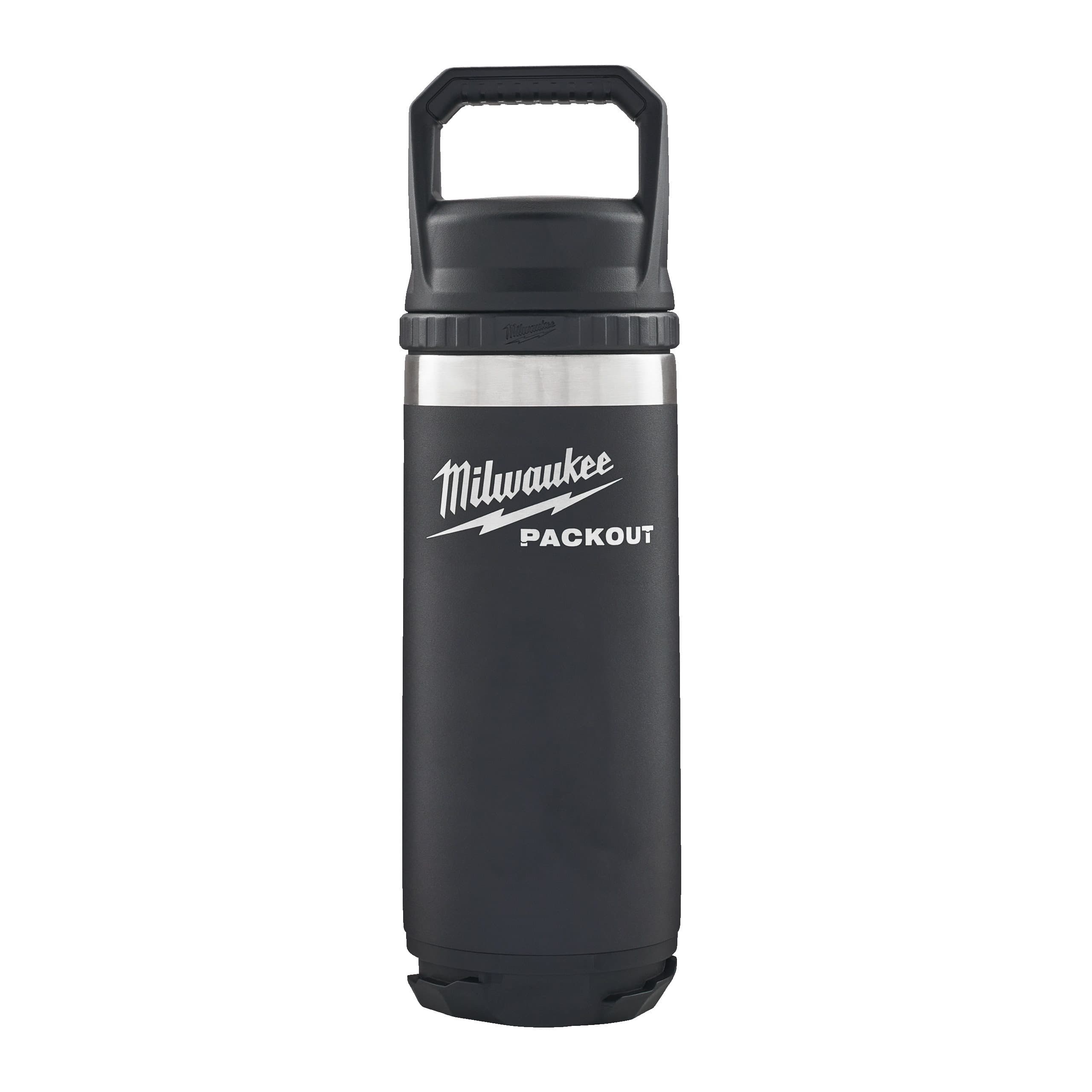 Milwaukee Packout Bottle 532 ml Chug Lid Black