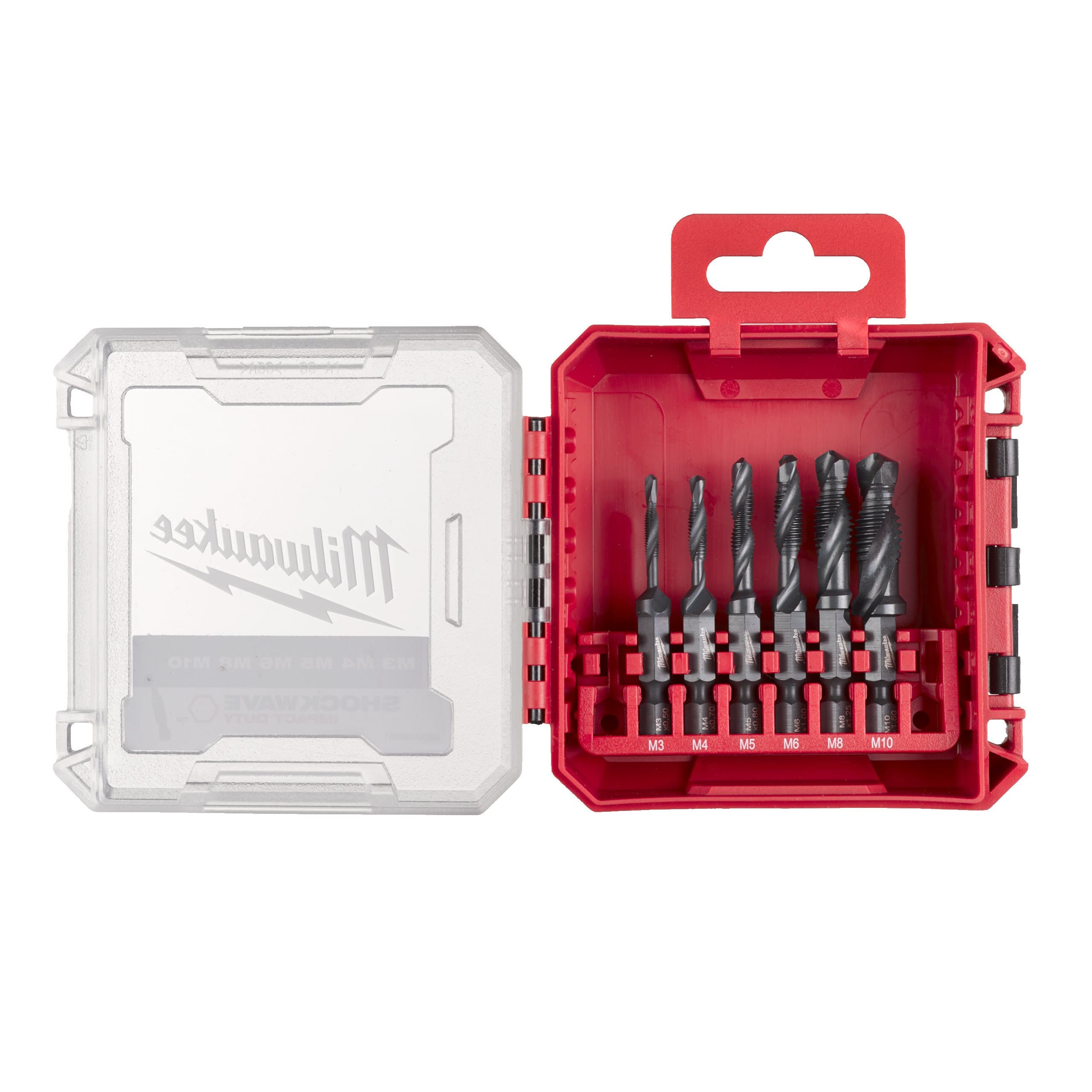 Milwaukee 1/4" HSS-G Combi Drill Tap Set - 6 pc