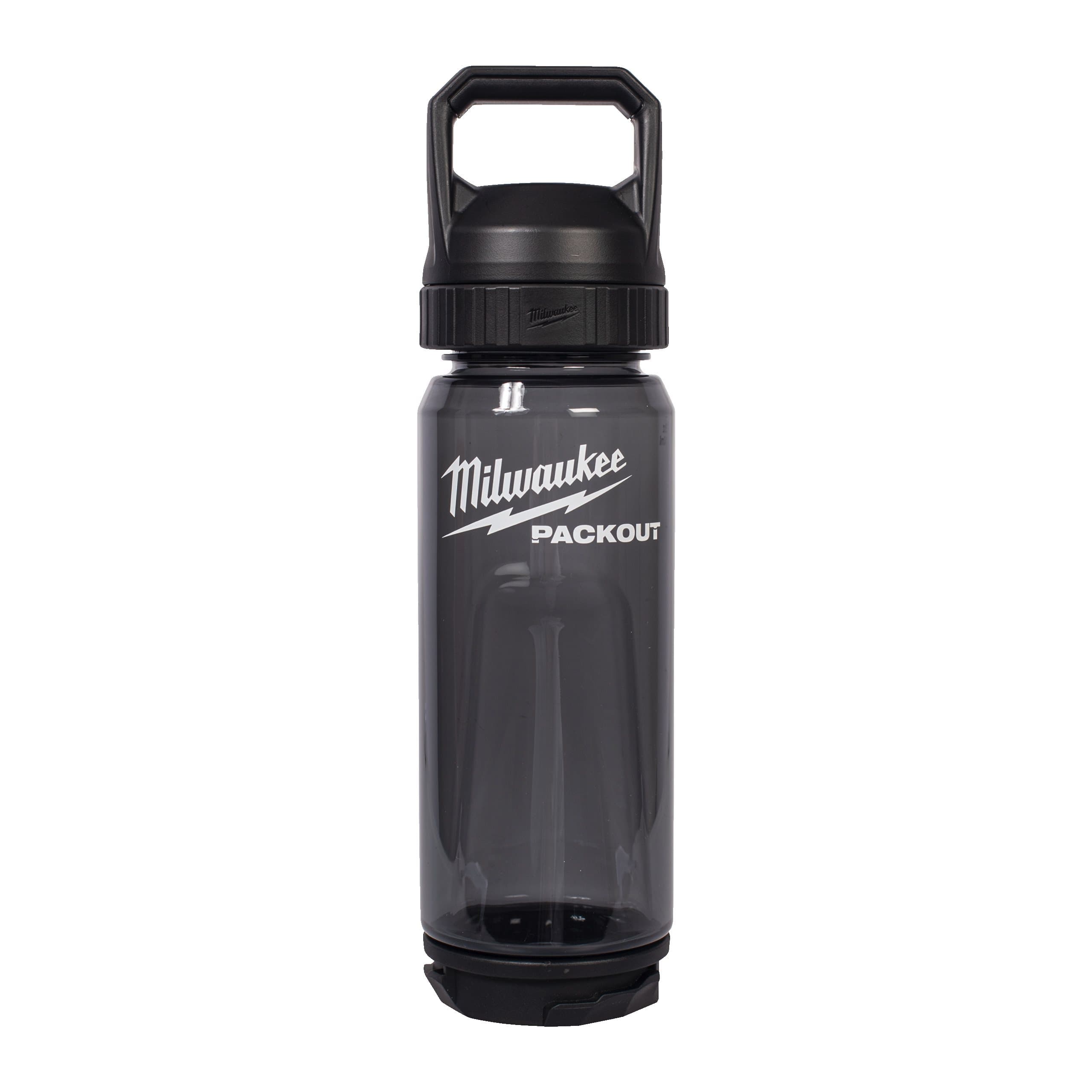 Milwaukee Packout 740 ml Plastic Bottle Chug Lid Black