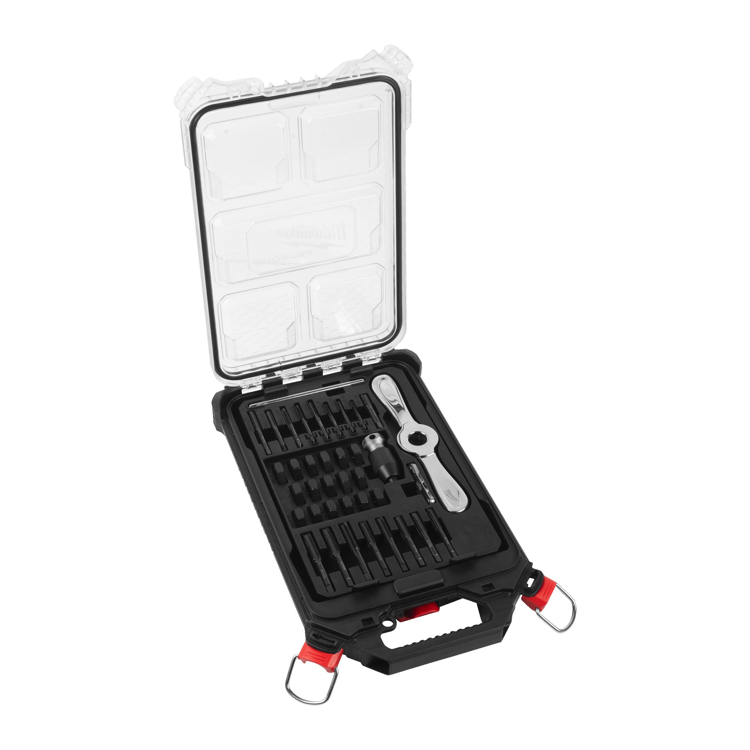 Milwaukee 38 pc Metric Tap & Die Packout™ Set w/ Hex-LOK™ 2-in-1 Handle