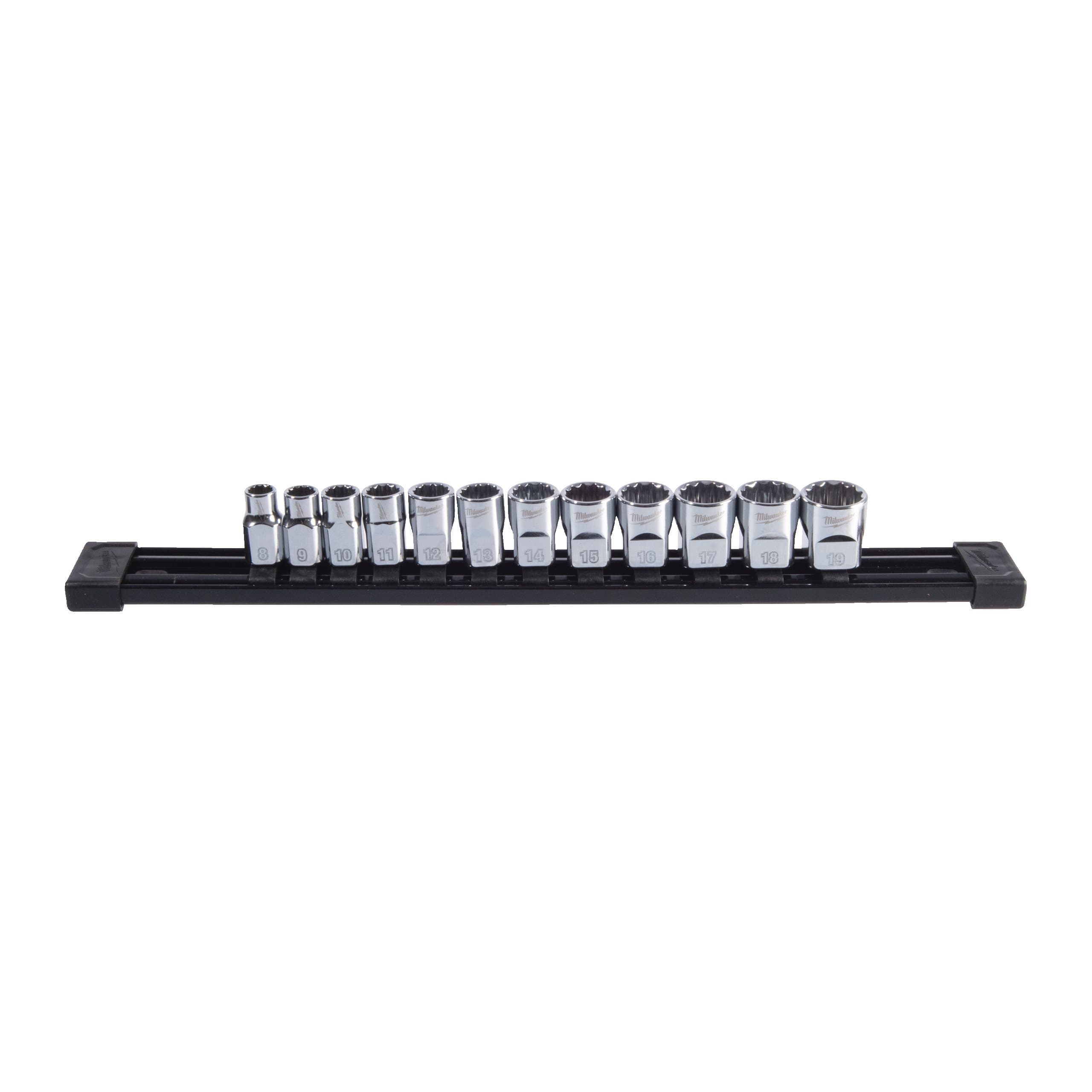 Milwaukee 12 pc 3/8" Drive 12-Point Socket Set - Metric