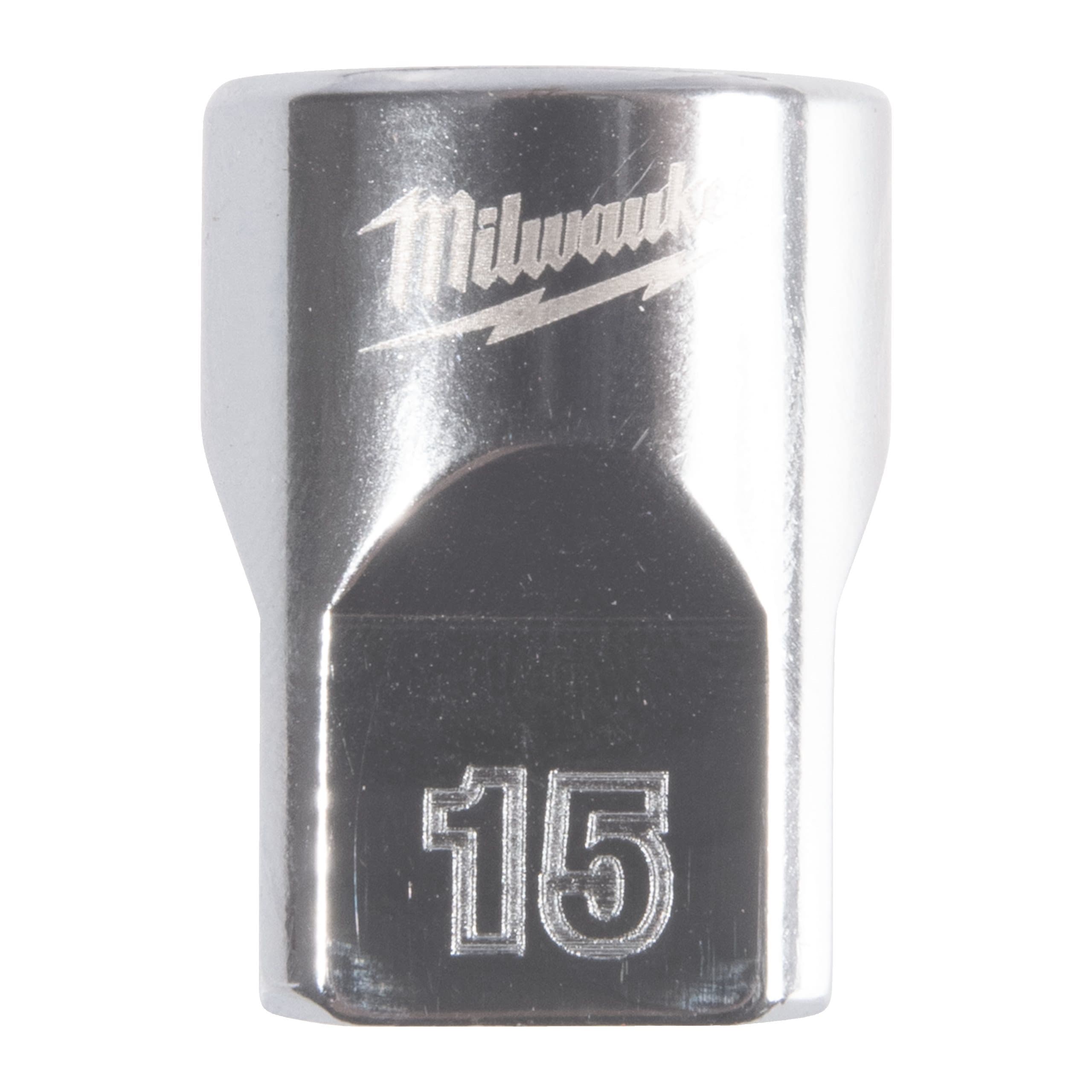 Milwaukee 3/8'' Drive Metric Standard 12-Point Socket - 15mm