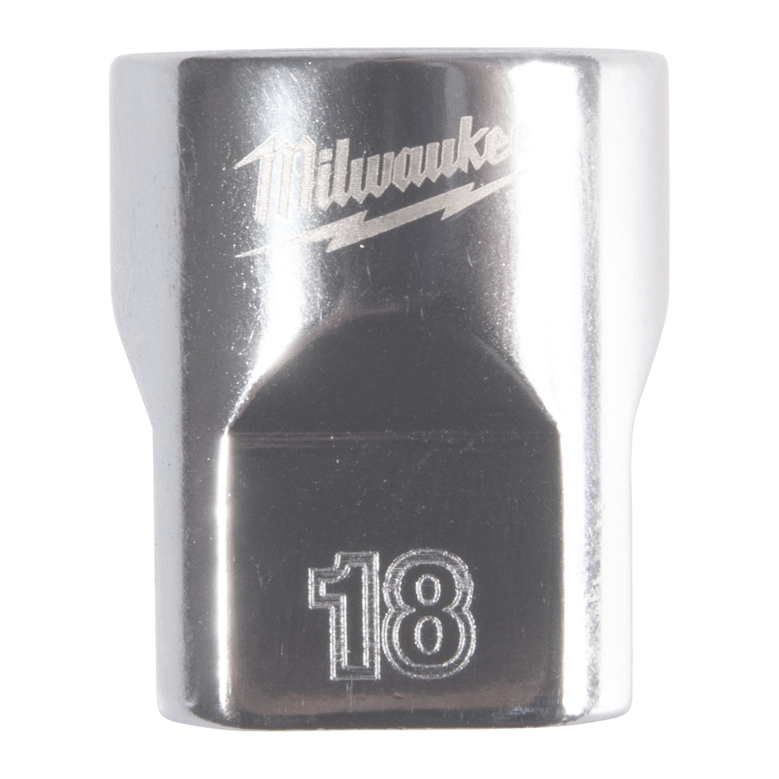 Milwaukee 3/8'' Drive Metric Standard 12-Point Socket - 18mm