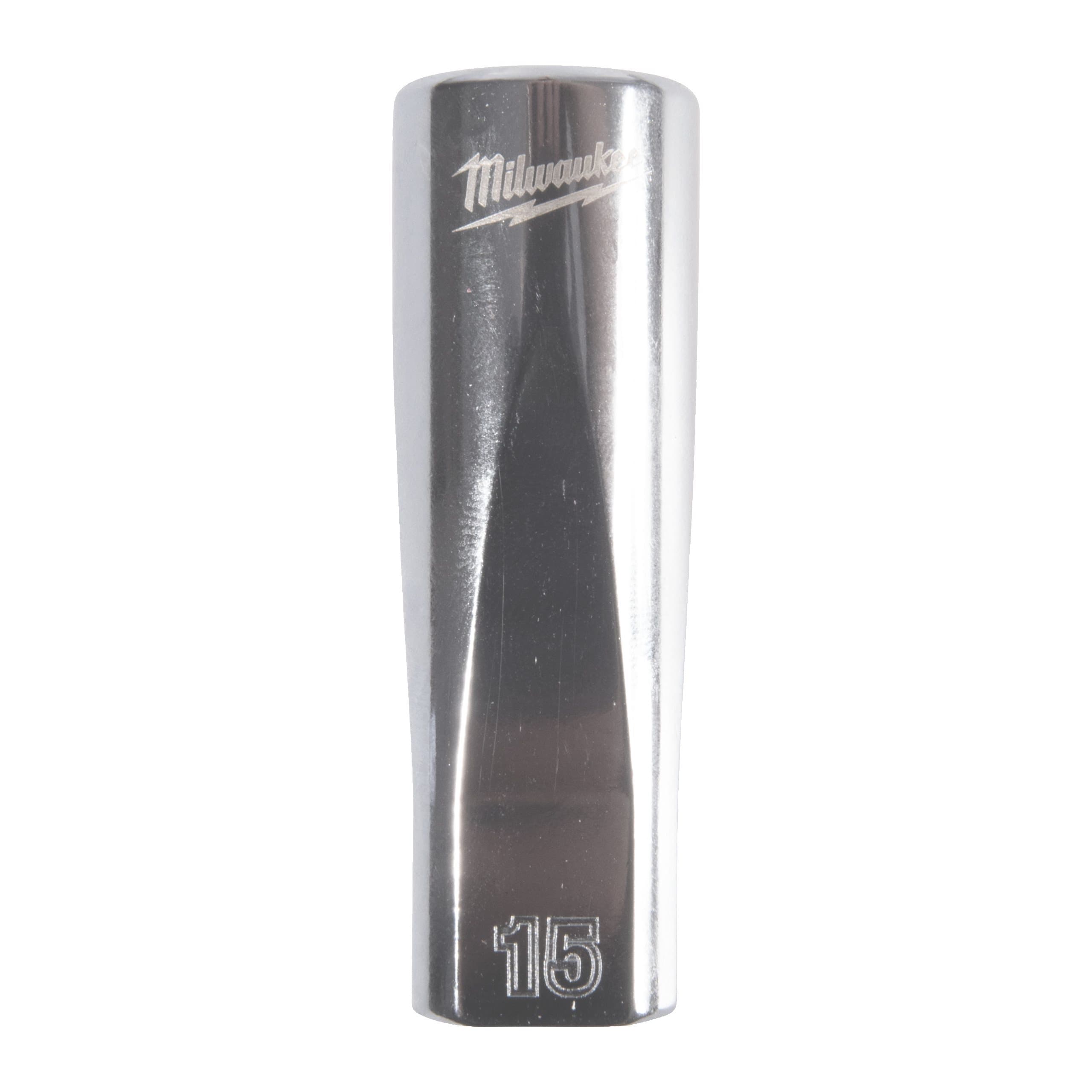 Milwaukee 3/8'' Drive Metric Deep 12-Point Socket - 15mm