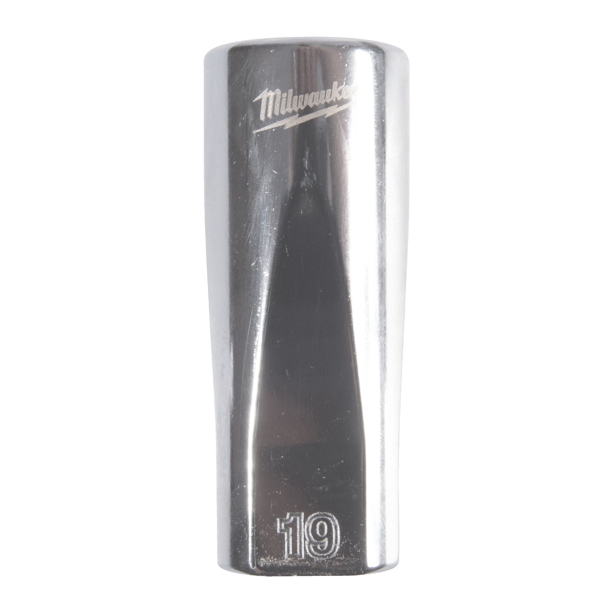 Milwaukee 3/8'' Drive Metric Deep 12-Point Socket - 19mm