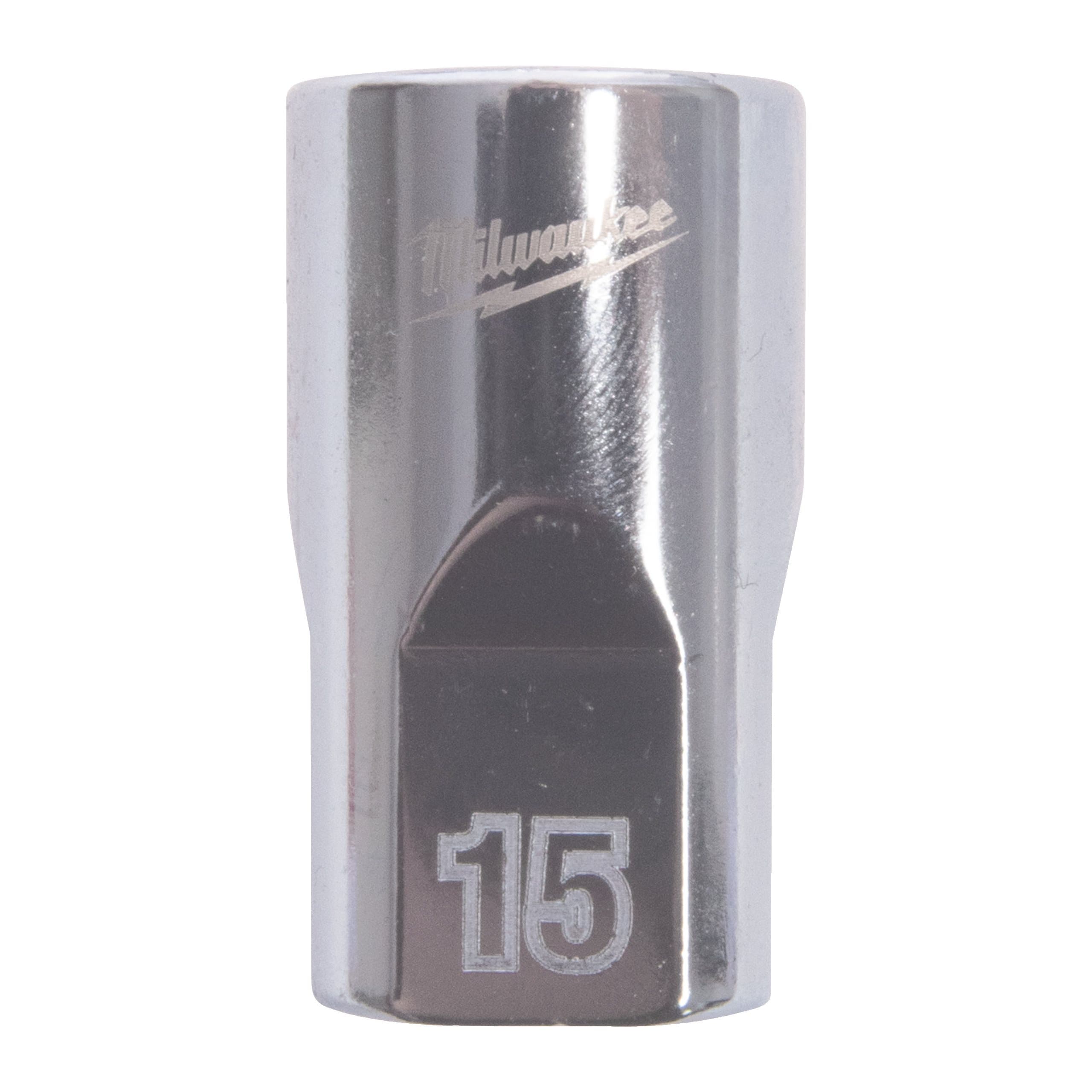 Milwaukee 1/2'' Drive Metric Standard 12-Point Socket - 15mm