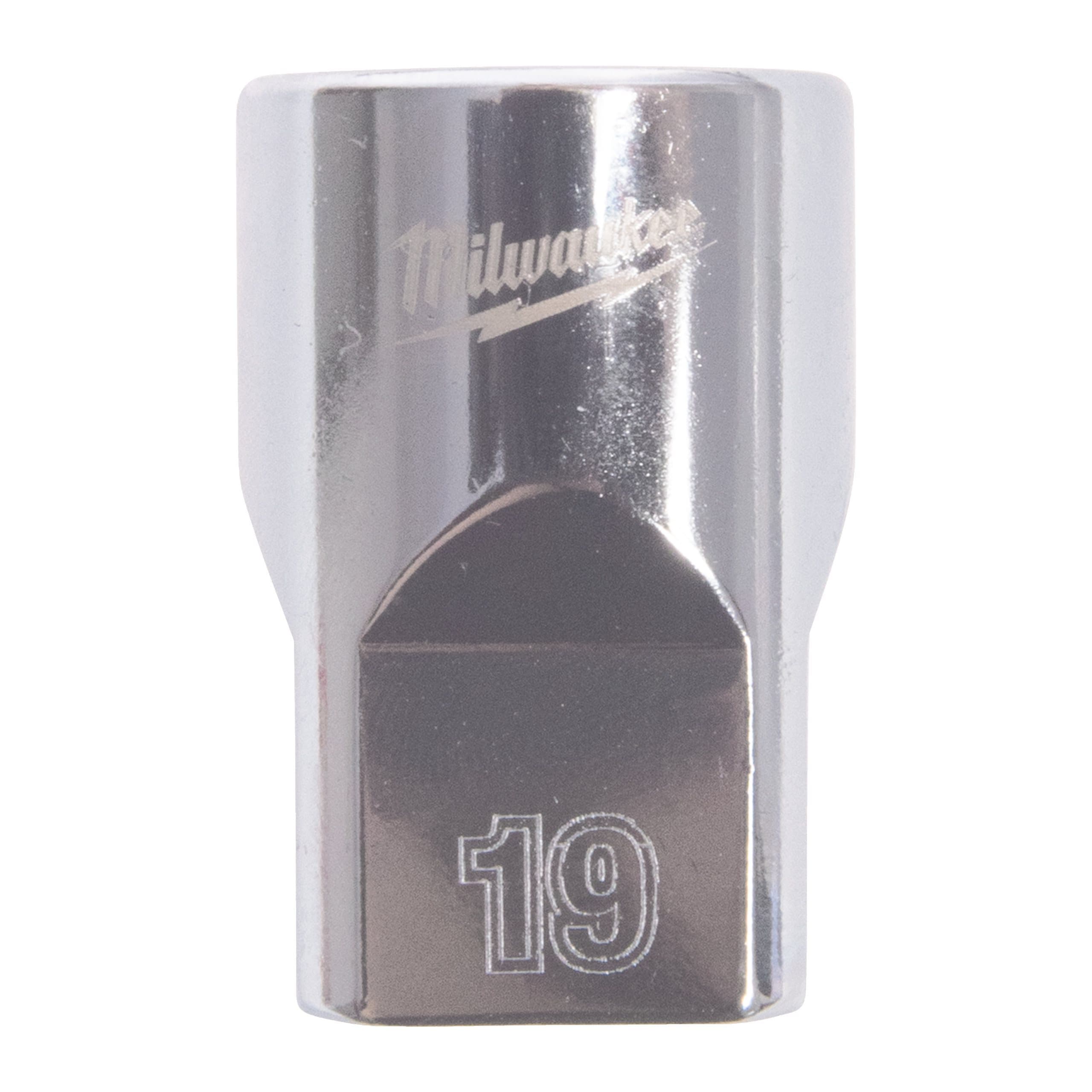 Milwaukee 1/2'' Drive Metric Standard 12-Point Socket - 19mm