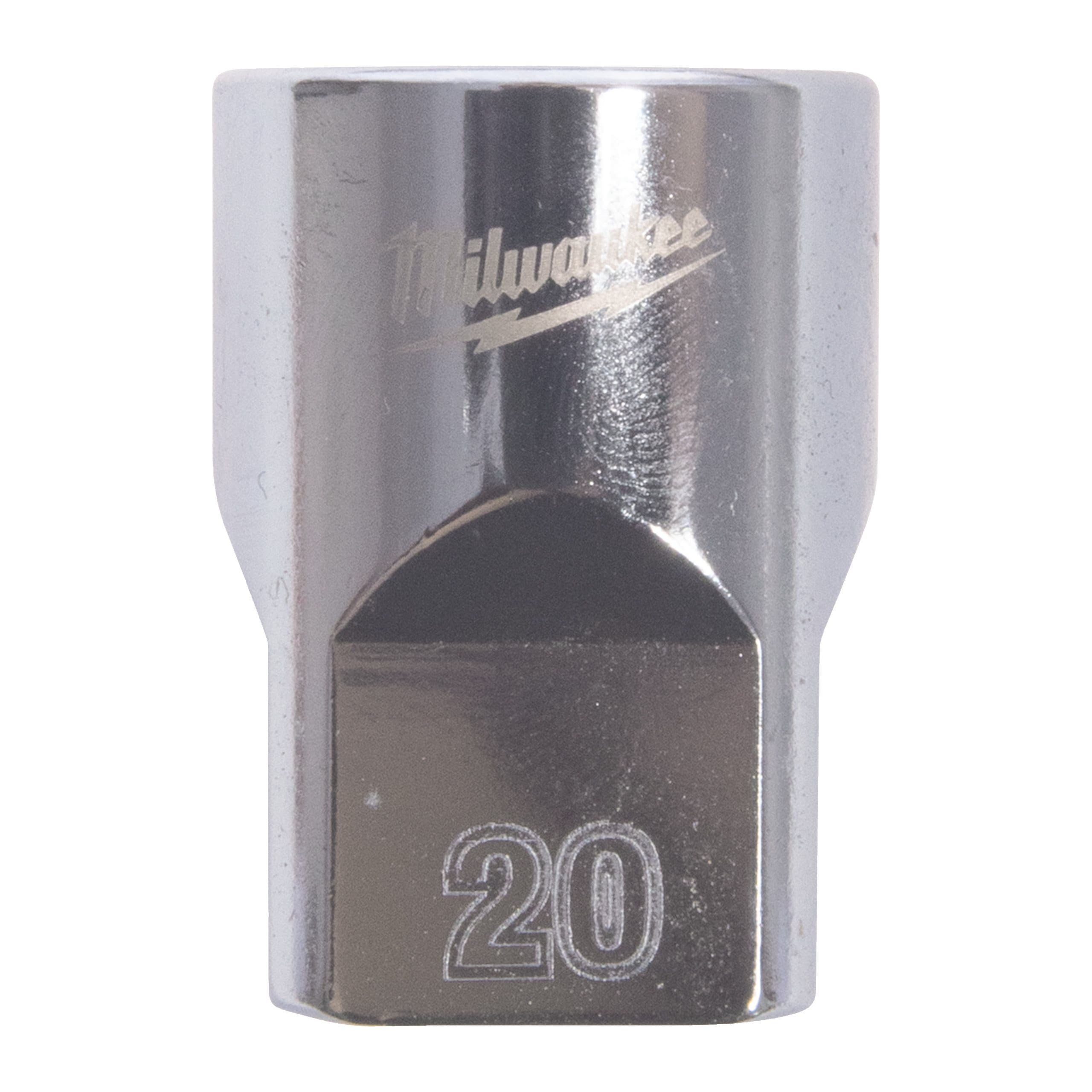 Milwaukee 1/2'' Drive Metric Standard 12-Point Socket - 20mm