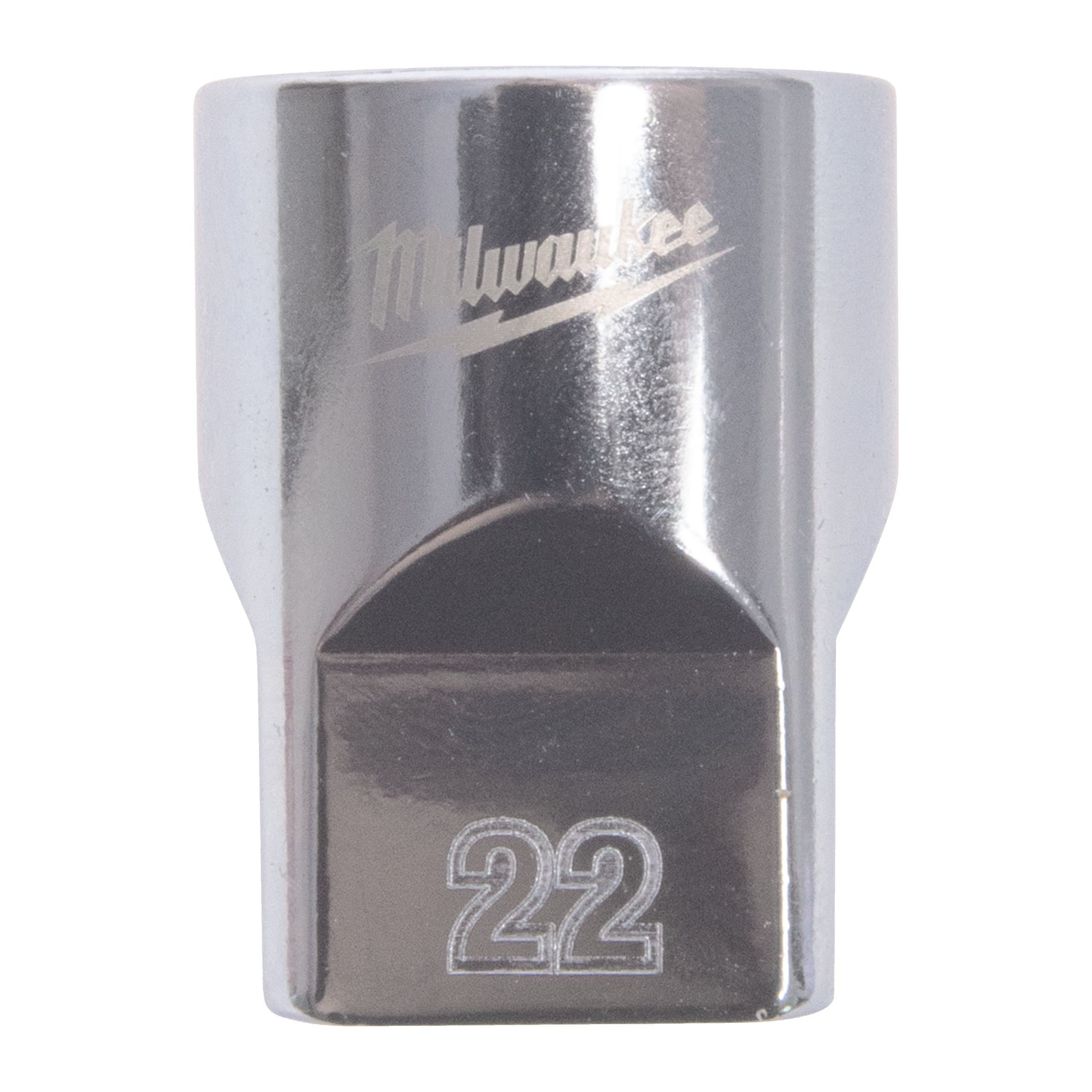 Milwaukee 1/2'' Drive Metric Standard 12-Point Socket - 22mm