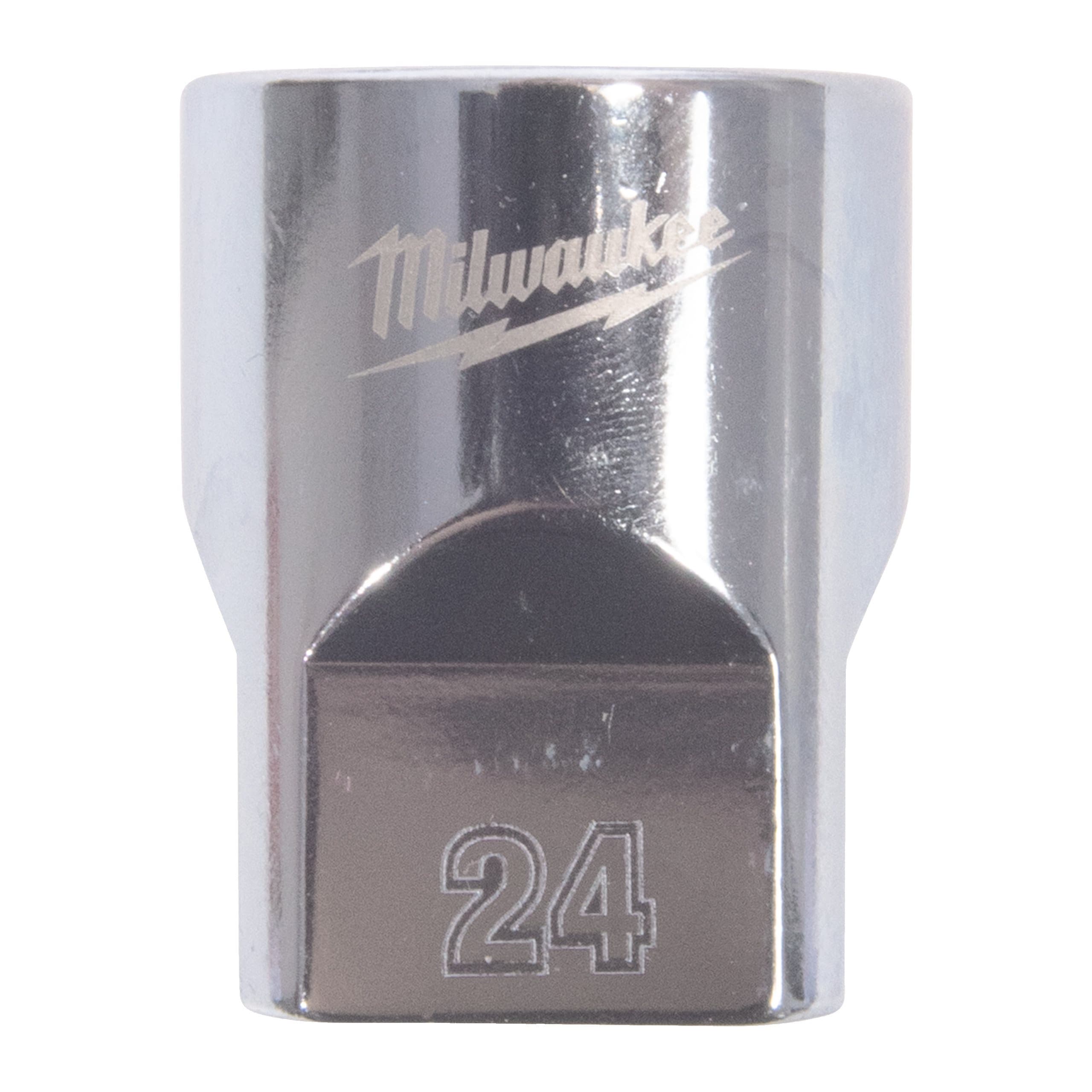 Milwaukee 1/2'' Drive Metric Standard 12-Point Socket - 24mm