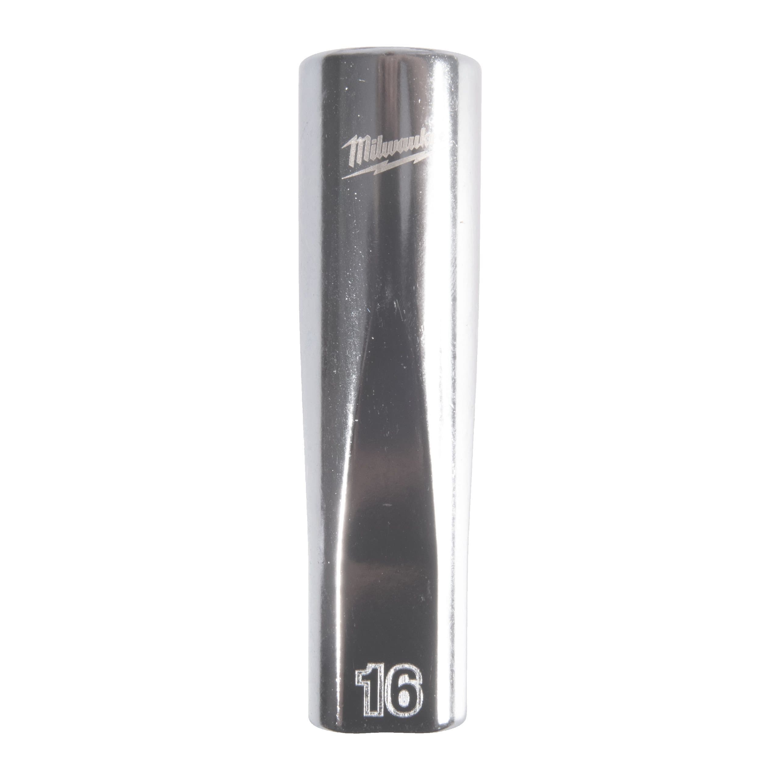 Milwaukee 1/2'' Drive Metric Deep 12-Point Socket - 16mm