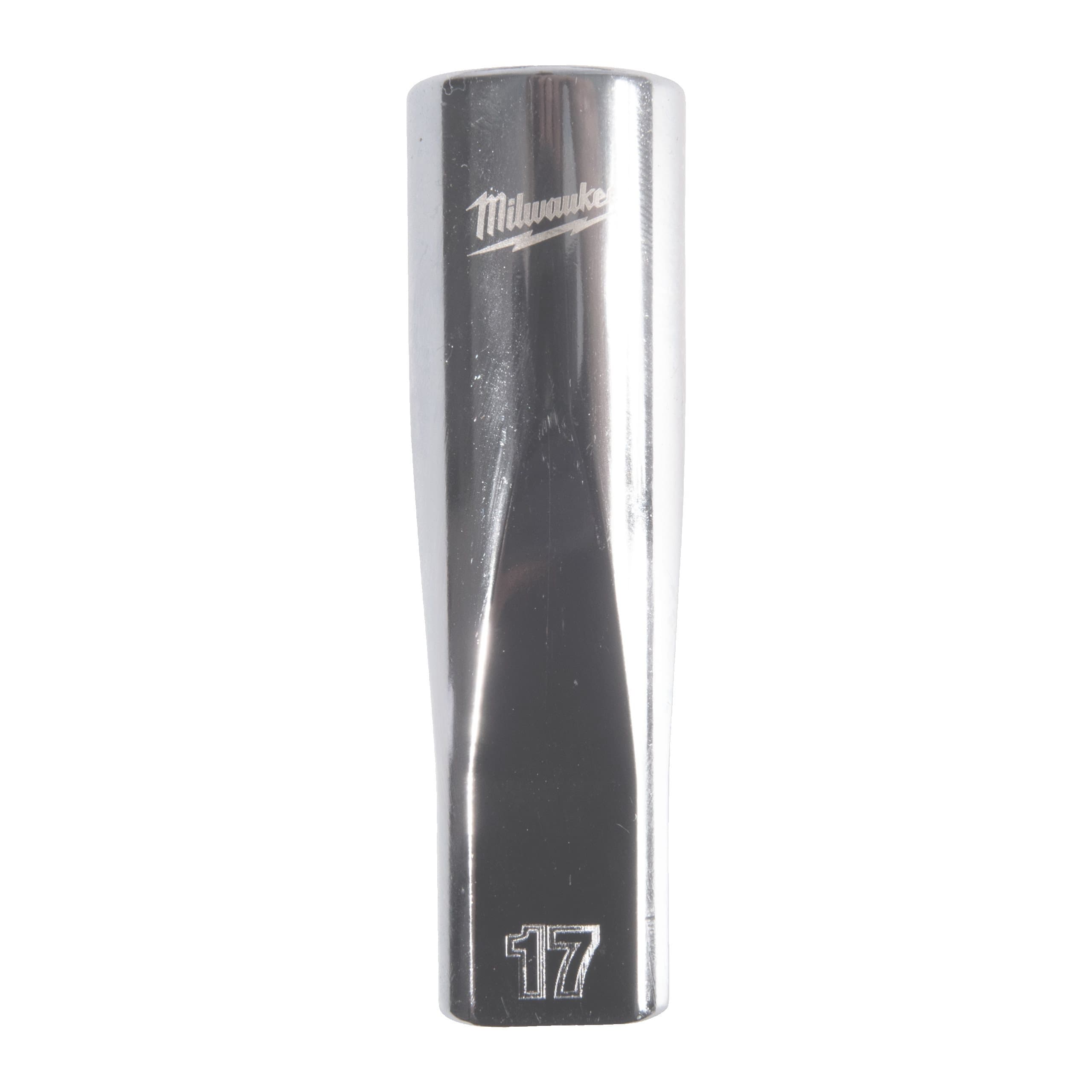 Milwaukee 1/2'' Drive Metric Deep 12-Point Socket - 17mm