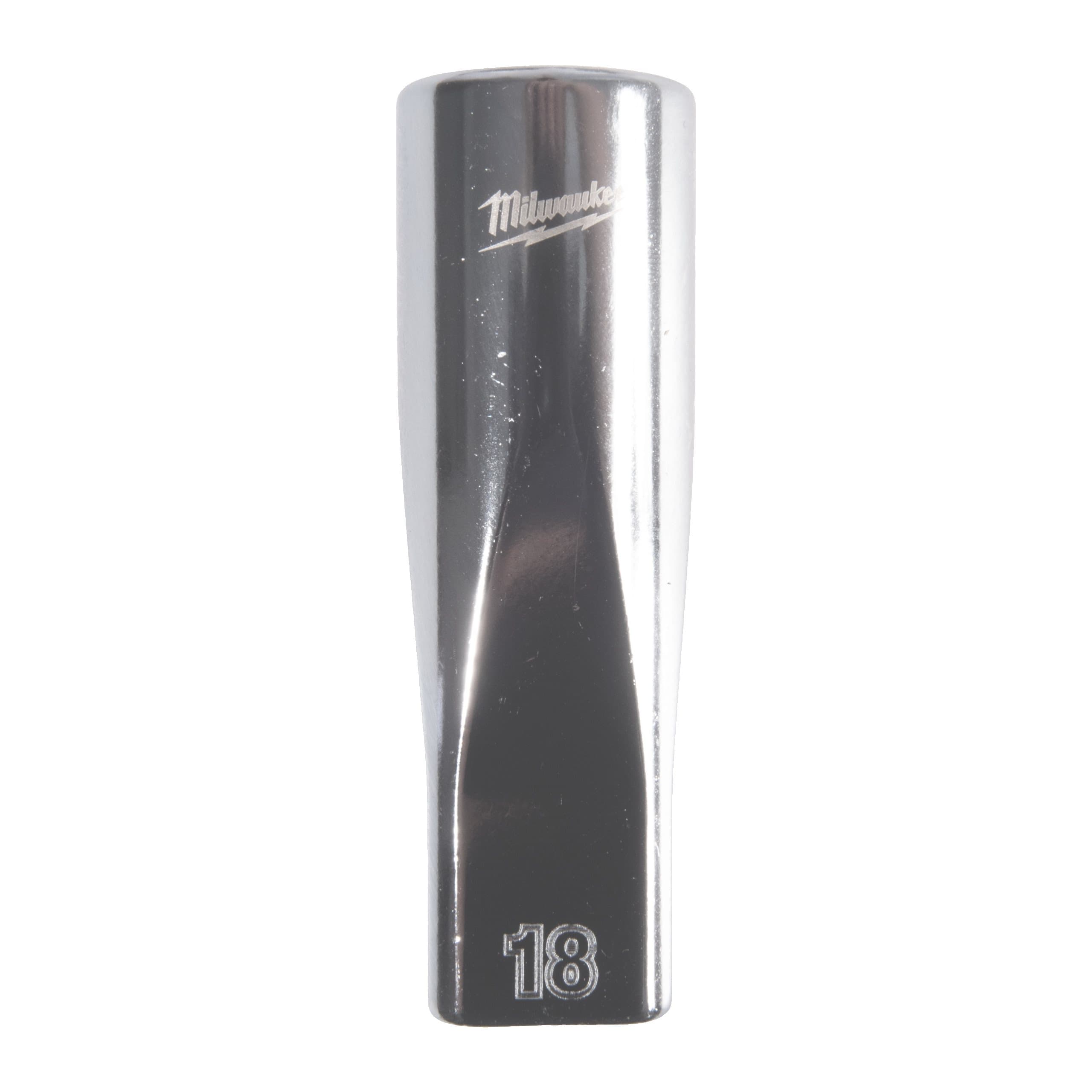 Milwaukee 1/2'' Drive Metric Deep 12-Point Socket - 18mm