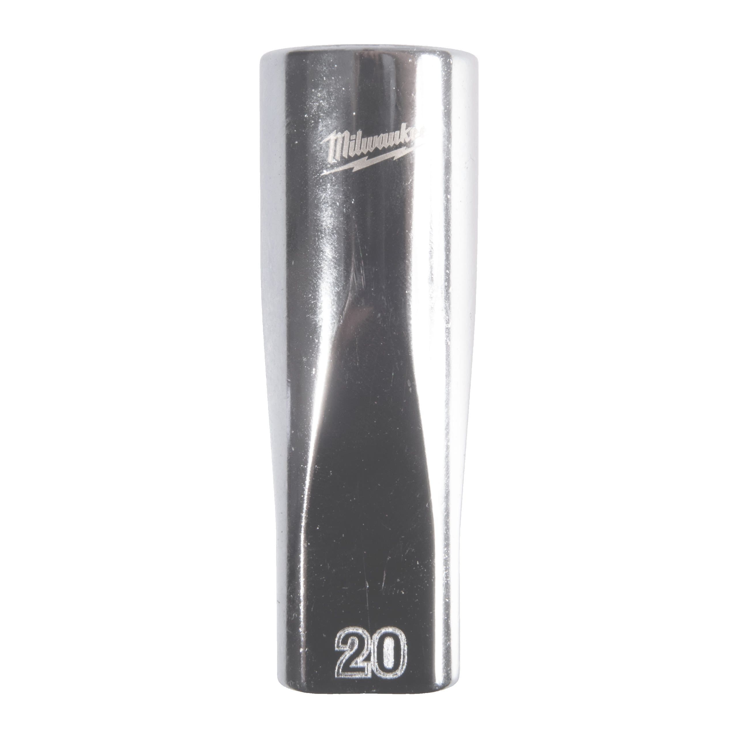 Milwaukee 1/2'' Drive Metric Deep 12-Point Socket - 20mm