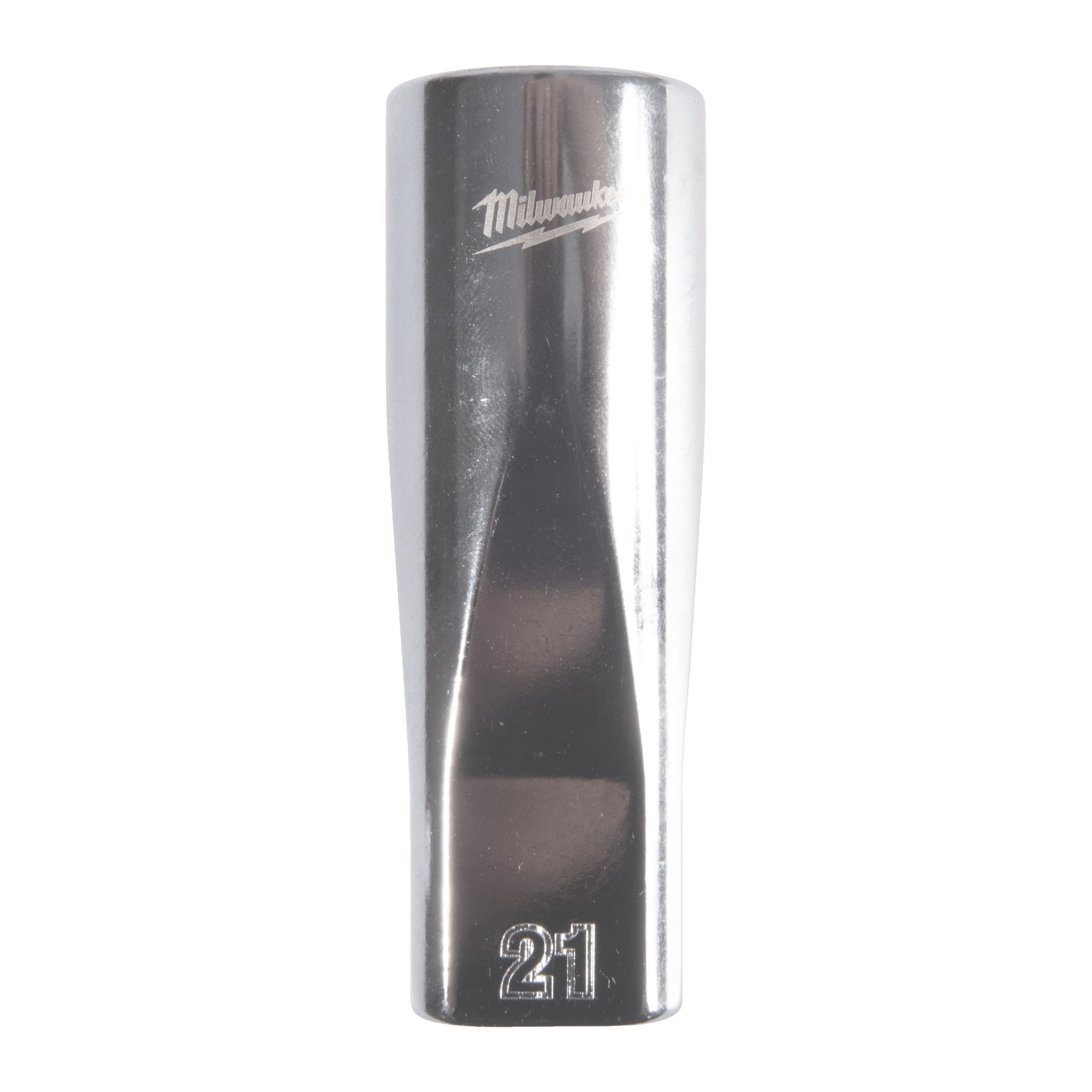 Milwaukee 1/2'' Drive Metric Deep 12-Point Socket - 21mm
