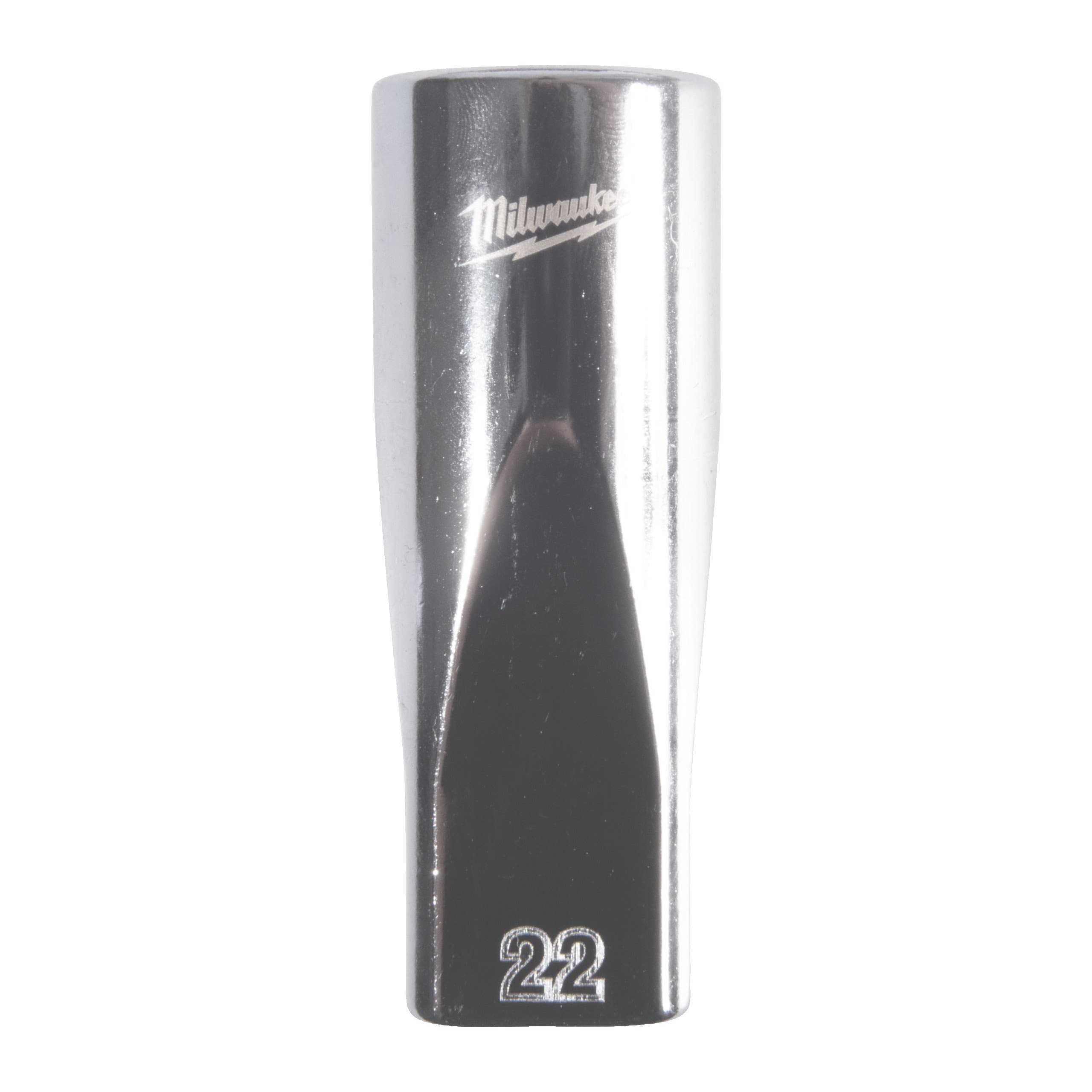 Milwaukee 1/2'' Drive Metric Deep 12-Point Socket - 22mm