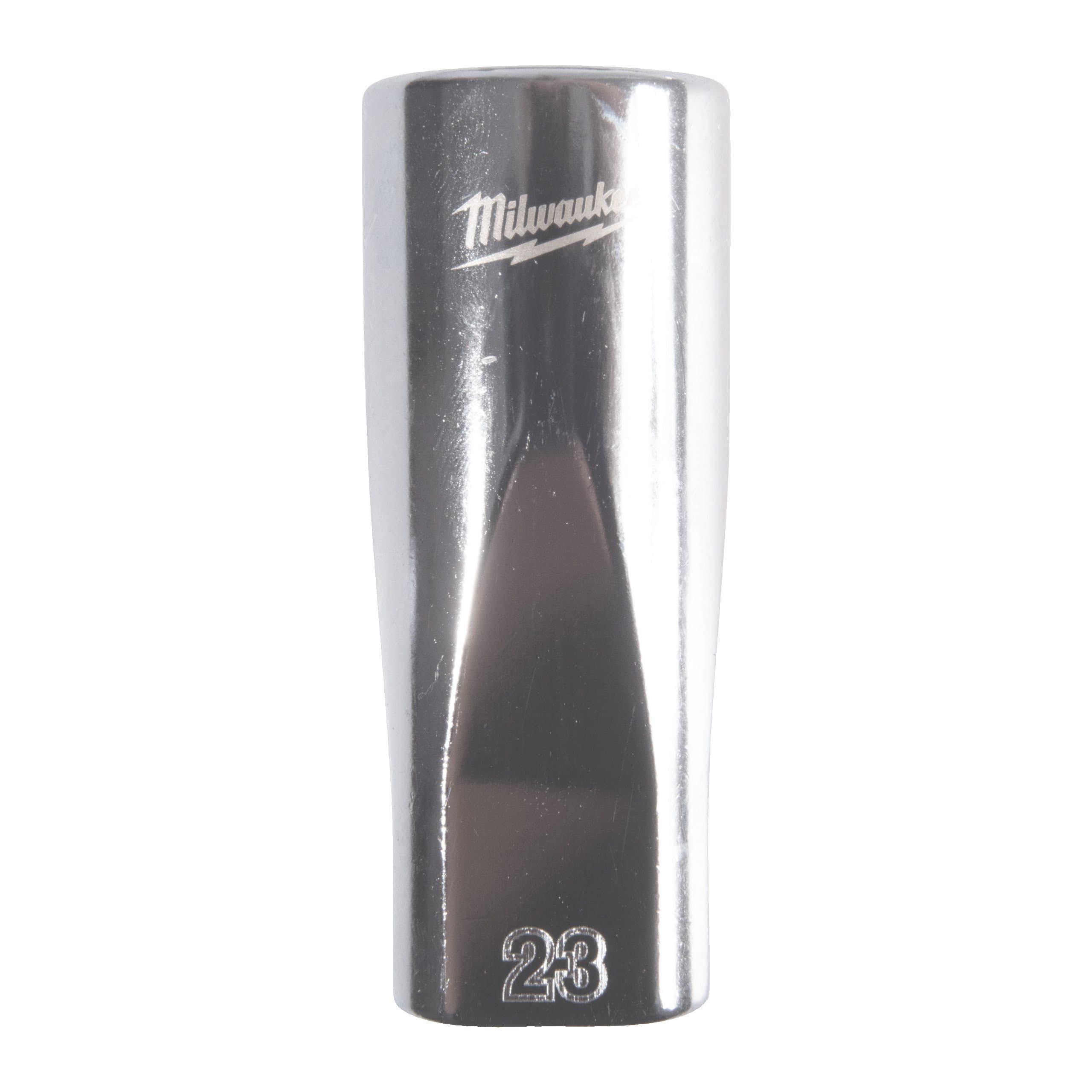 Milwaukee 1/2'' Drive Metric Deep 12-Point Socket - 23mm