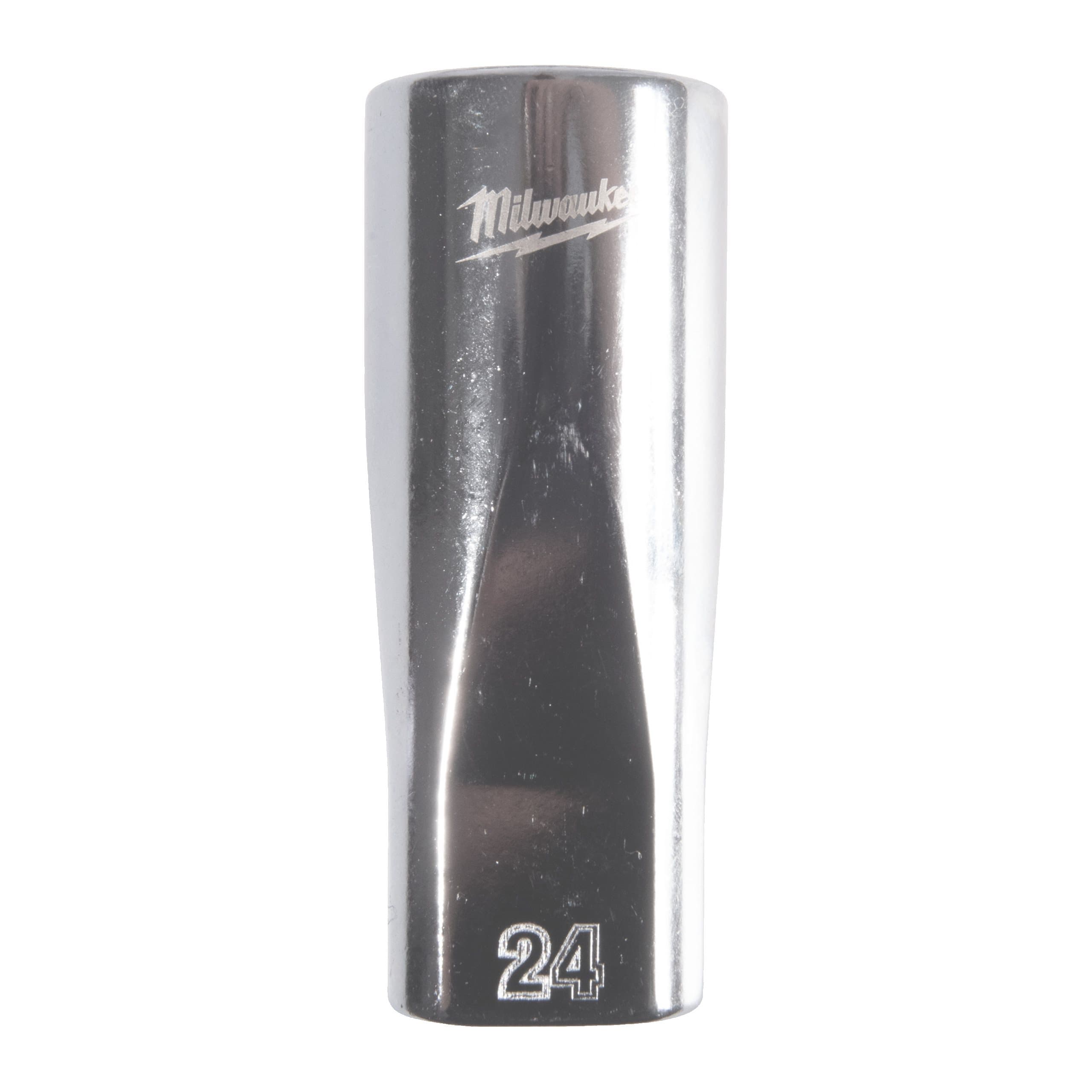 Milwaukee 1/2'' Drive Metric Deep 12-Point Socket - 24mm