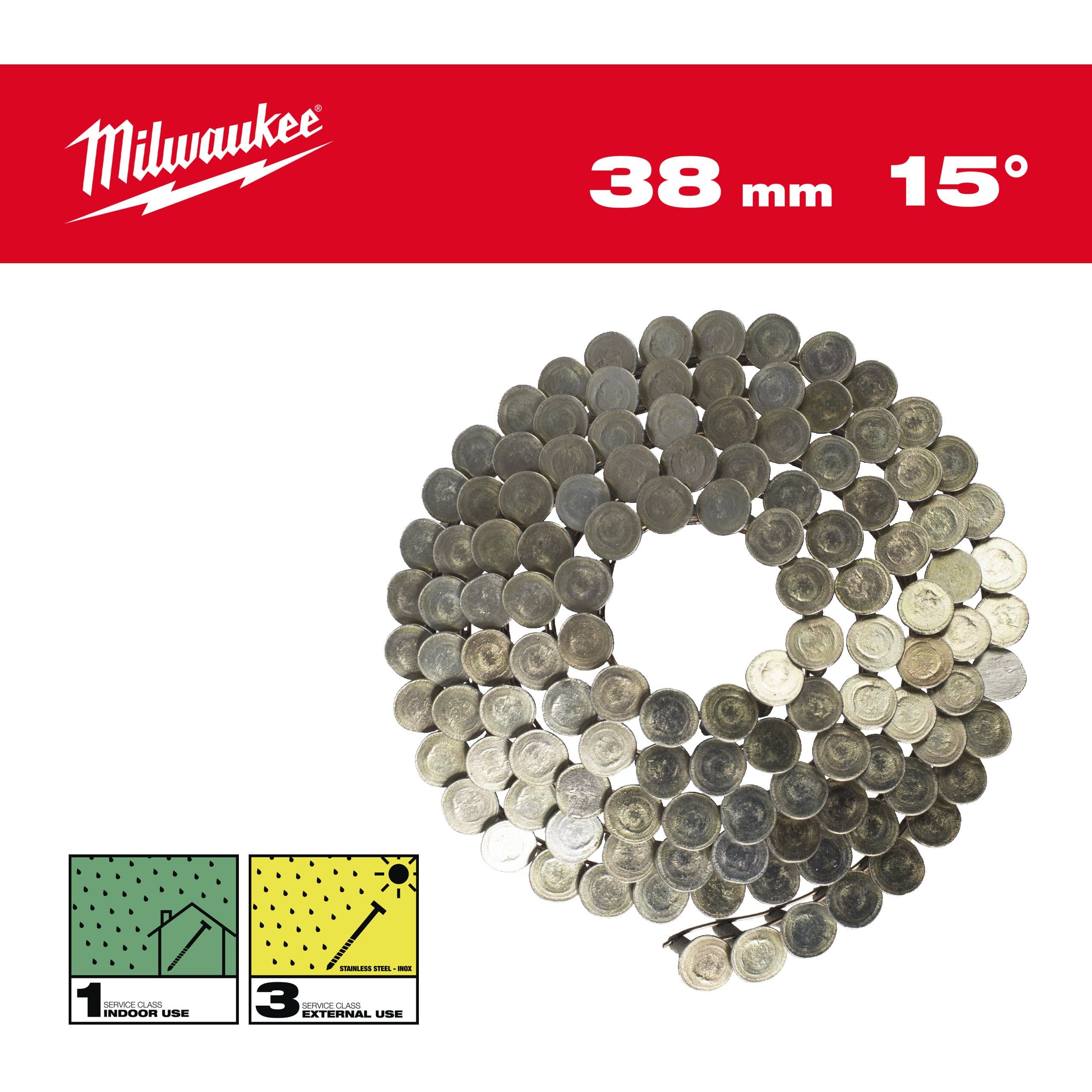 Milwaukee 15° RH 3.05 x 38 mm / RS / G-1440