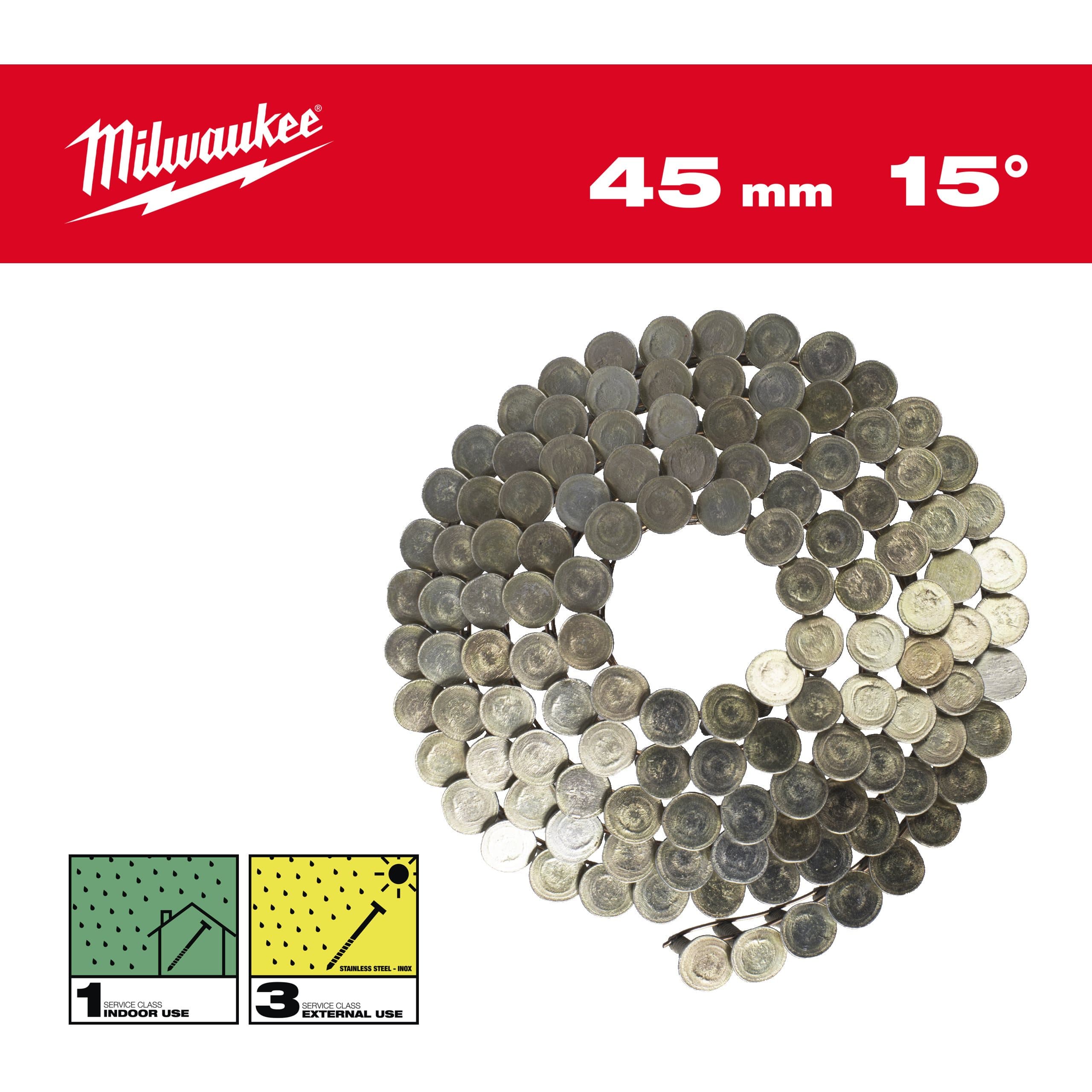 Milwaukee 15° RH 3.05 x 45 mm / RS / G-1440