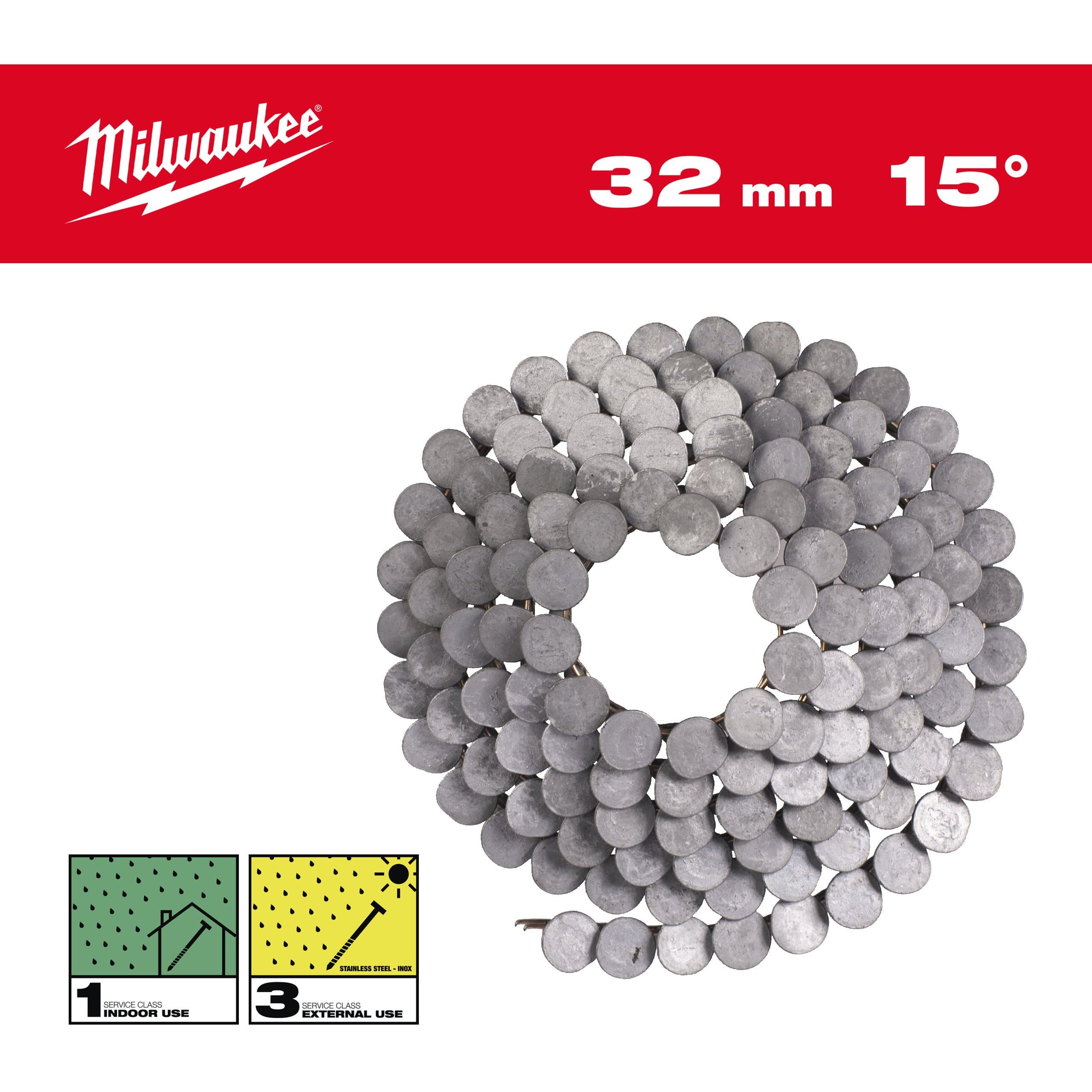 Milwaukee 15° RH 3.05 x 32 mm / RS / HDG-2160