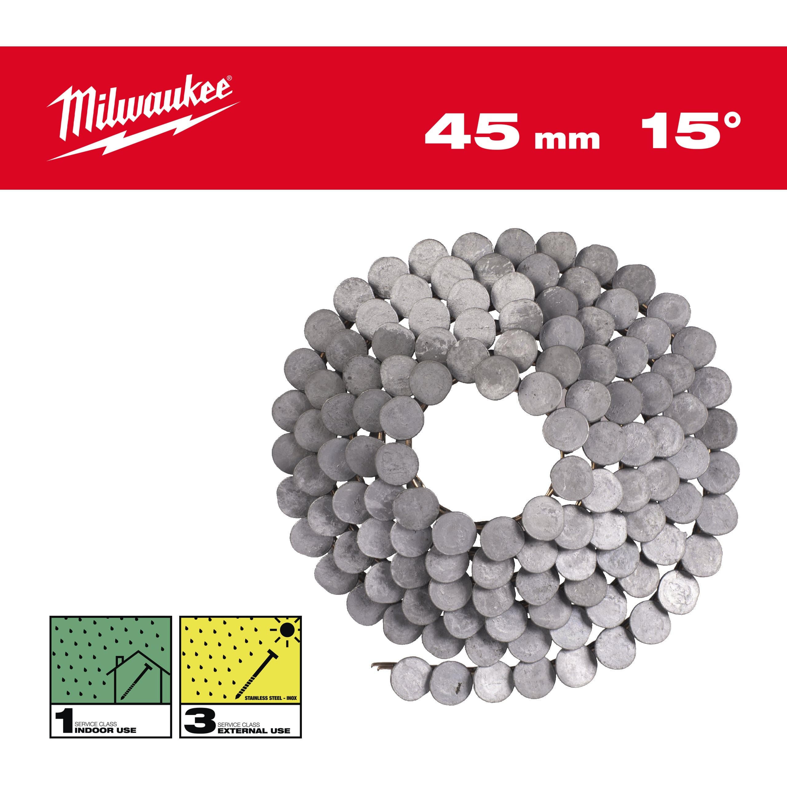 Milwaukee 15° RH 3.05 x 45 mm / RS / HDG-1440
