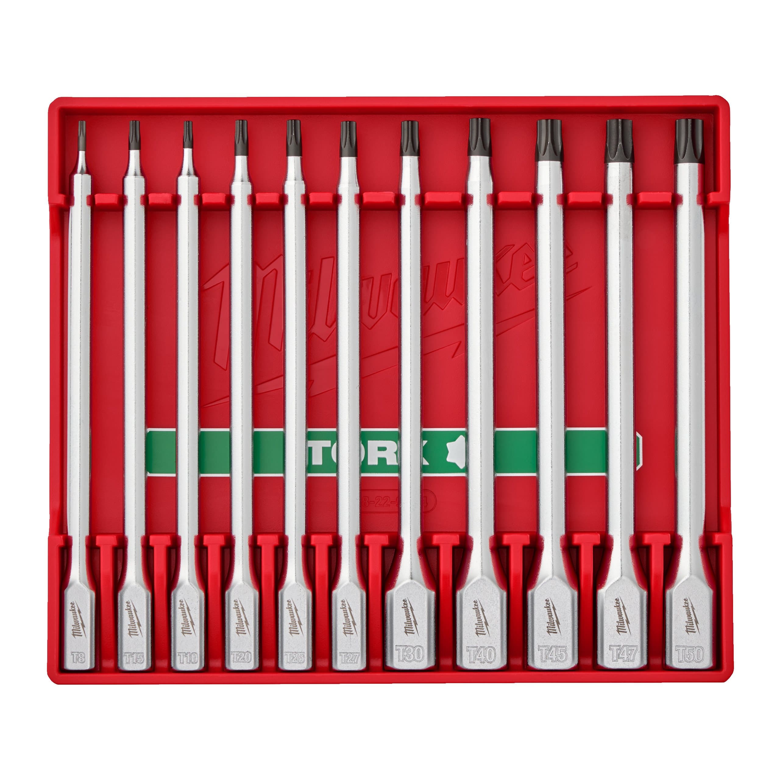Milwaukee 11 pc 1/4'' and 3/8'' Drive Torx Long Bit Socket Set