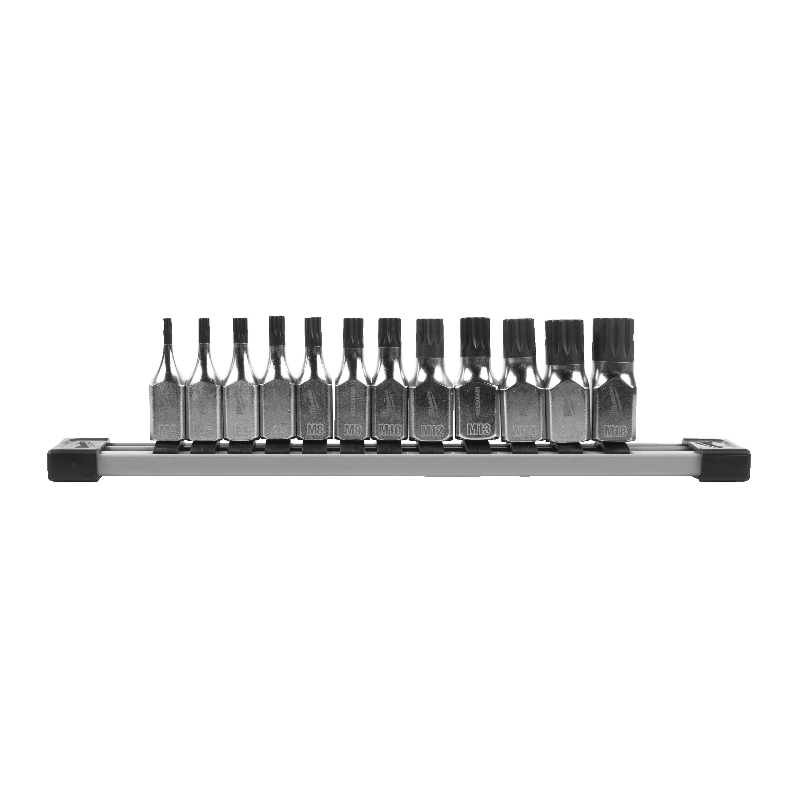 Milwaukee 12 pc 3/8'' Drive Triple Square Bit Socket Set