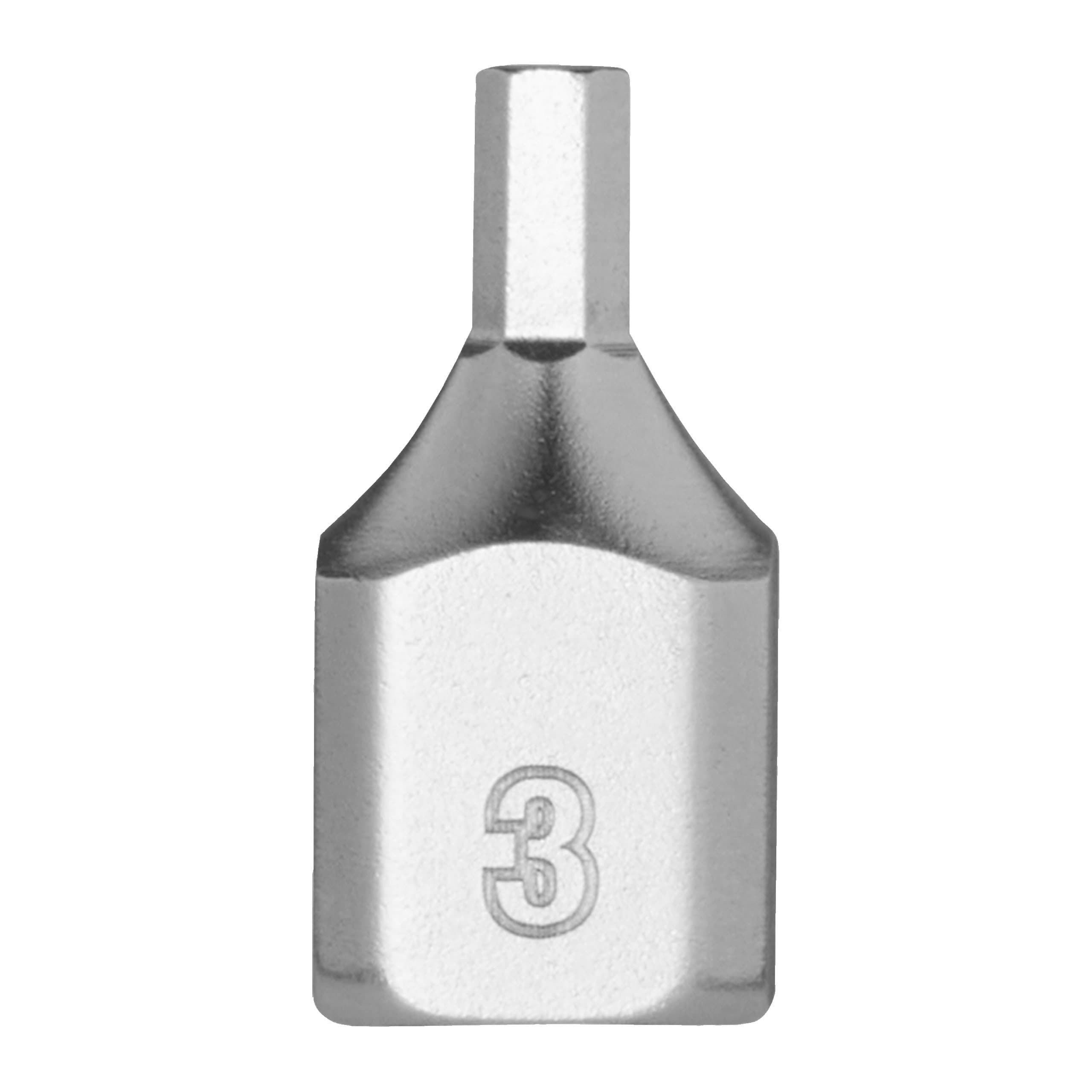 Milwaukee 1/4'' Drive 3mm Hex Stubby Bit Socket