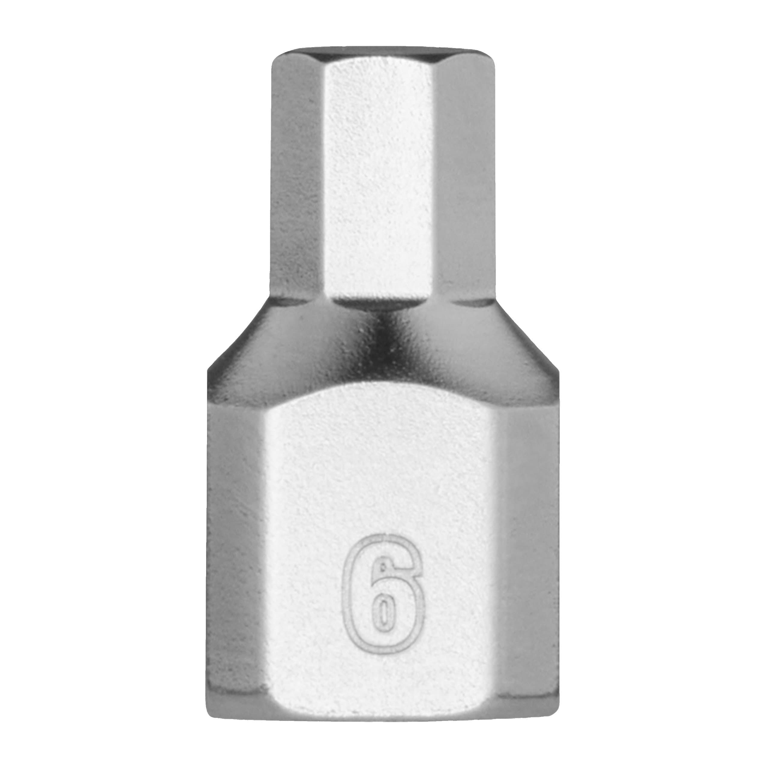 Milwaukee 1/4'' Drive 6mm Hex Stubby Bit Socket