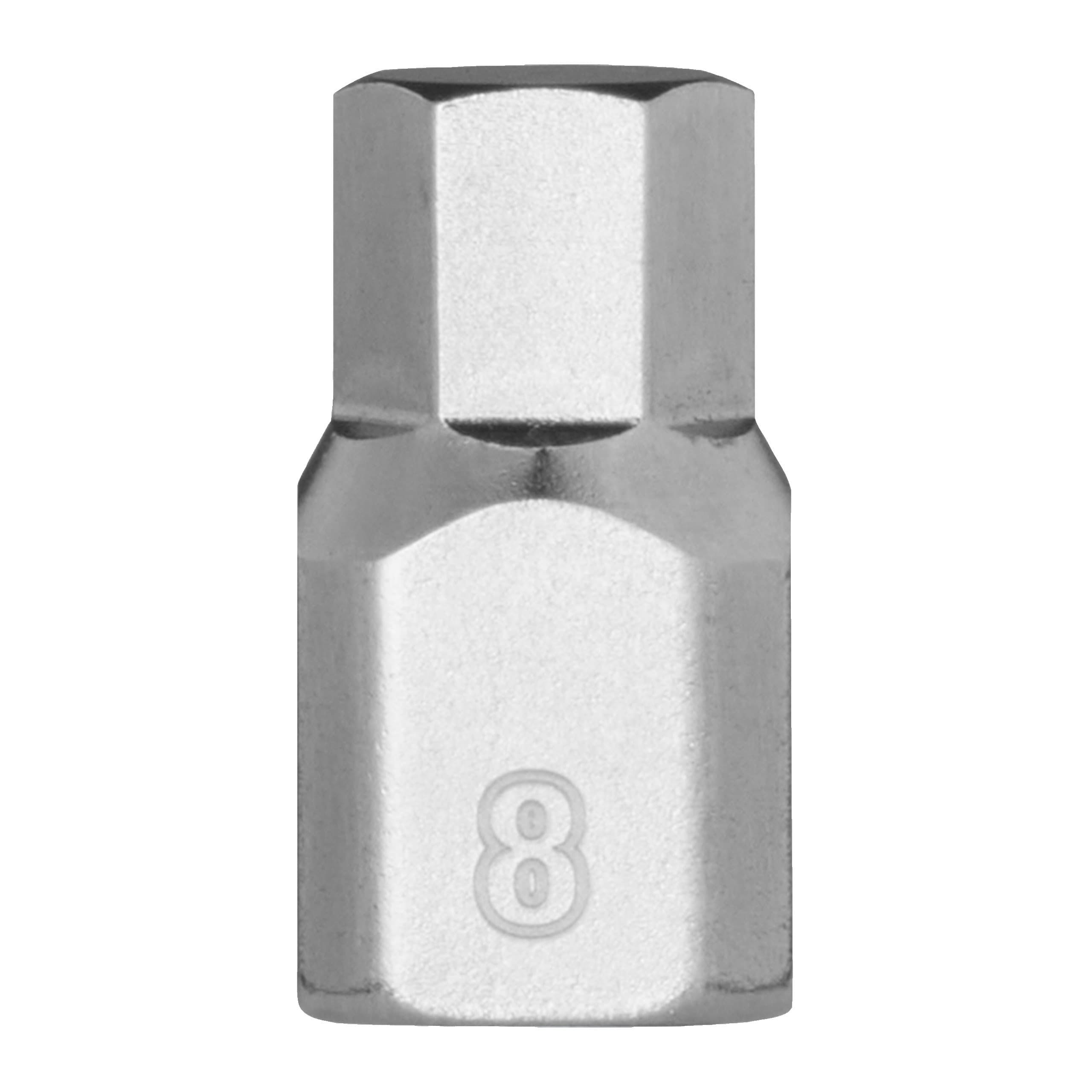Milwaukee 1/4'' Drive 8mm Hex Stubby Bit Socket