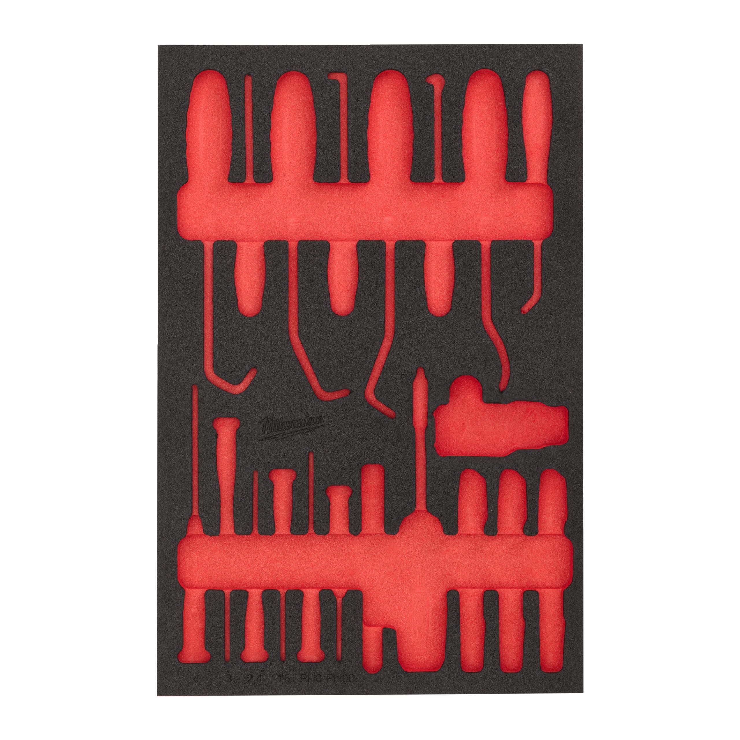 Milwaukee REPLACEMENT 46 pc Precision and Utility Set Foam Insert 46''/36''